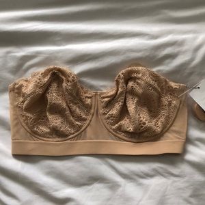 Wear Lively nude lace strapless bra, 36 DD